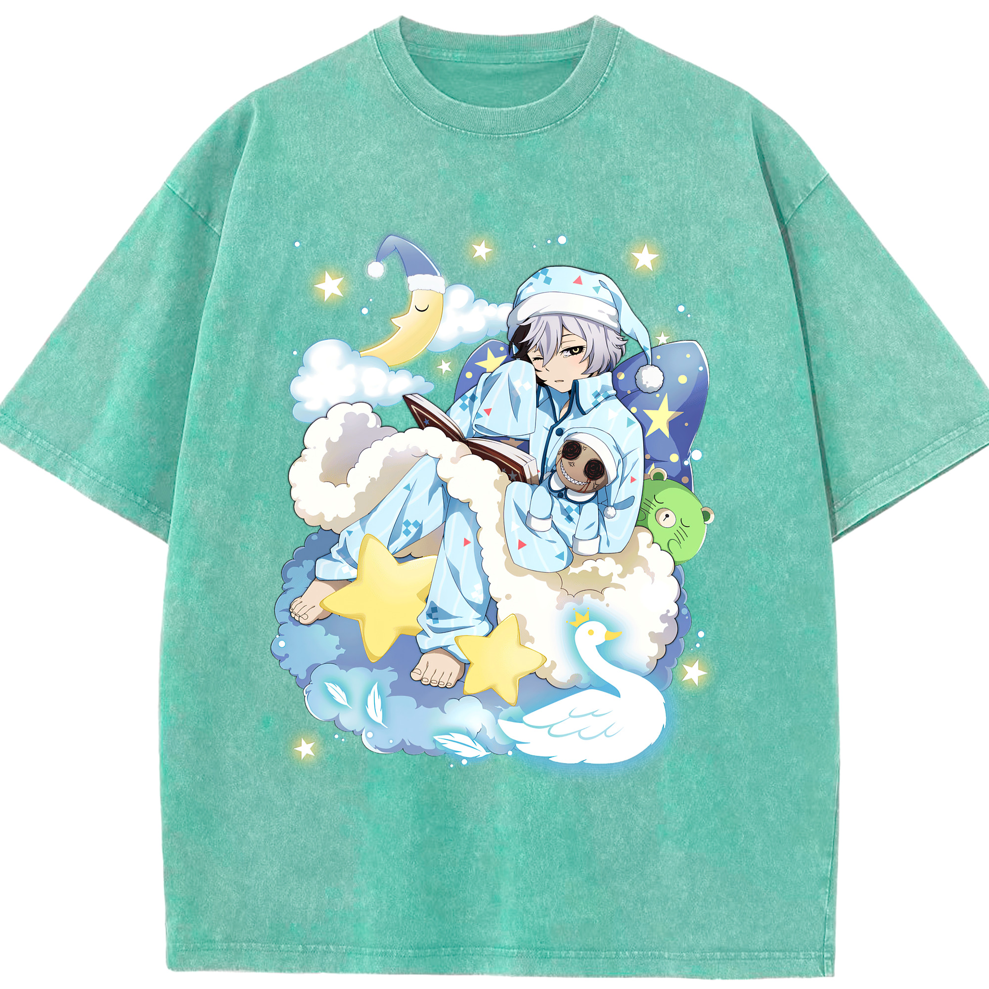 （画像用） 文豪ストレイドッグス Bungo Stray Dogs 綿100% ヴィンテージ風 半袖Tシャツ（フロントプリント）